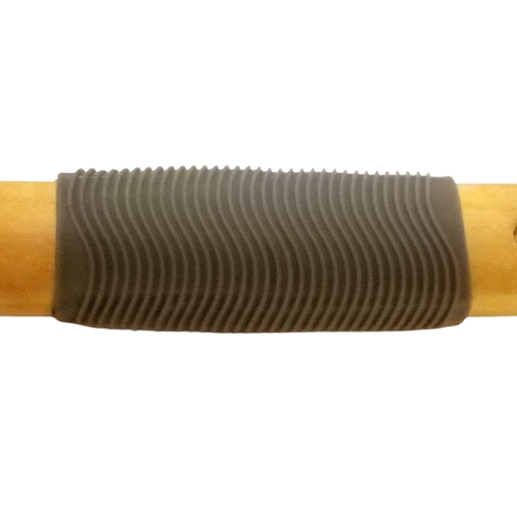 Toem -Loofah Brush 2 pc Set 17" Long Handled Charcoal Loofah & 1 Handheld Lóofah - Picture 3 of 8